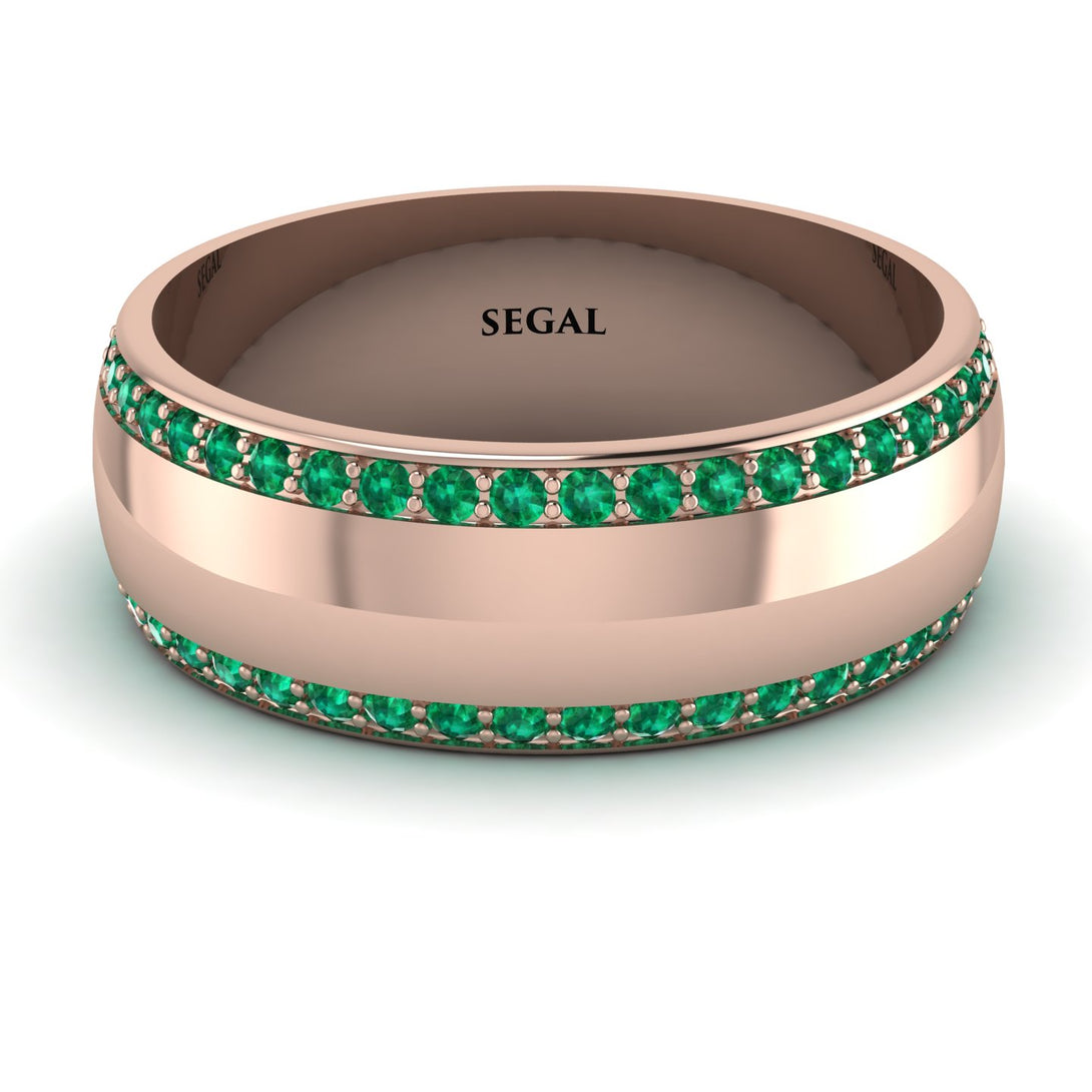 Eternity Emerald Wedding Band - Benjamin No. 5