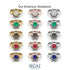 Bezel Diamond Bridal Set - Emerson No. 63