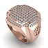 Diamond Men Signet Ring - Carl No. 2