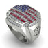 American Flag Men Signet Ring - Carl No. 6