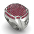 Ruby Men Signet Ring - Carl No. 15
