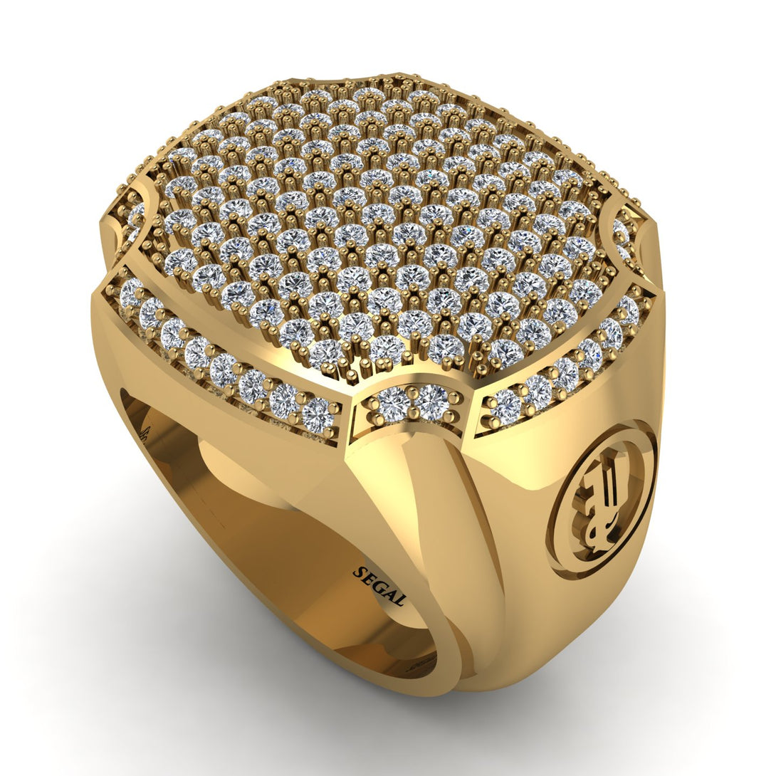 Diamond Men Signet Ring - Carl No. 1
