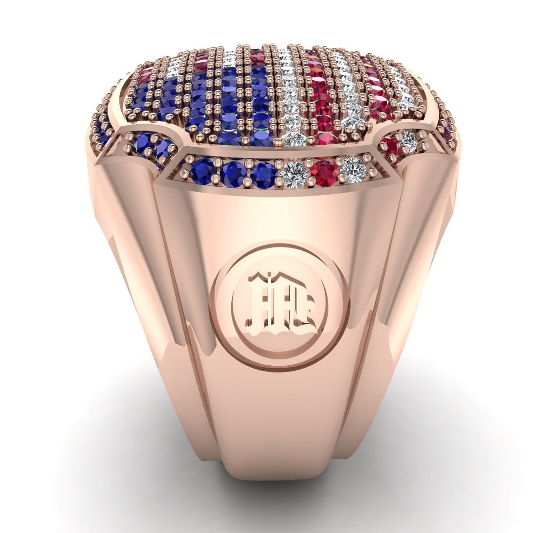 American Flag Men Signet Ring - Carl No. 5