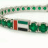 Emerald Tennis Bracelet with United Arab Emirates Flag no. 6