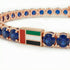 Sapphire Tennis Bracelet with United Arab Emirates Flag no. 14 image 2