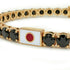 Black Diamond Tennis Bracelet with Japan Flag no. 7