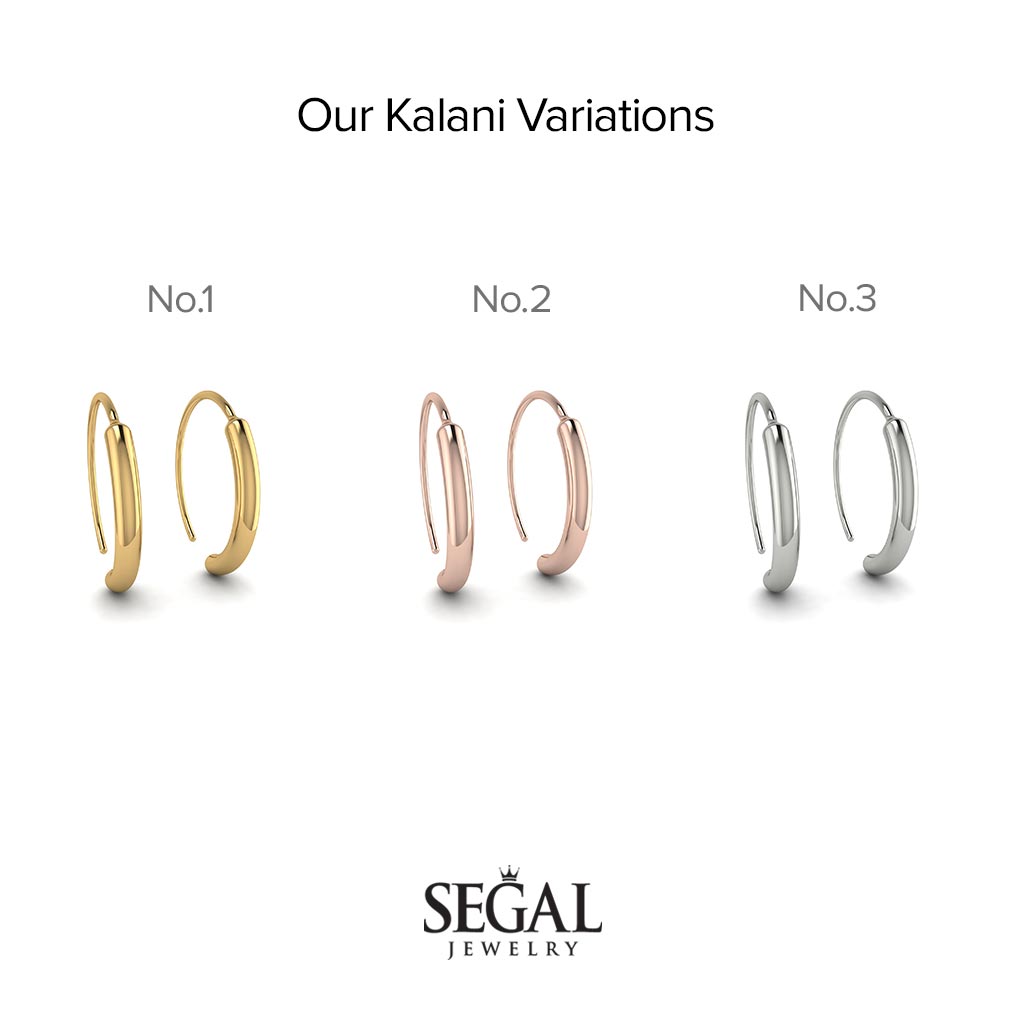 Custom Hoop Geometrical Earrings - Kalani No. 1 (Copy)