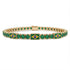Emerald Tennis Bracelet with Brazil Flag no. 4