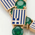 Emerald Tennis Bracelet with Greece Flag no. 4