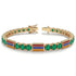 Emerald Tennis Bracelet with Armenia Flag no. 4 image 2