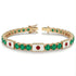 Emerald Tennis Bracelet with Japan Flag no. 4 image 2