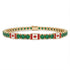 Emerald Tennis Bracelet with Canada Flag no. 4 image 1