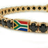 Black Diamond Tennis Bracelet with South Africa Flag no. 7 image 4