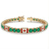 Emerald Tennis Bracelet with Canada Flag no. 4