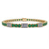 Emerald Tennis Bracelet with Greece Flag no. 4