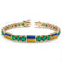 Emerald Tennis Bracelet with Ukraine Flag no. 4