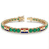 Emerald Tennis Bracelet with Croatia Flag no. 4 image 2