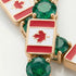 Emerald Tennis Bracelet with Canada Flag no. 4