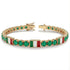 Emerald Tennis Bracelet with Italy Flag no. 4 image 2