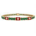 Emerald Tennis Bracelet with Switzerland Flag no. 4