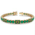 Emerald Tennis Bracelet with Brazil Flag no. 4