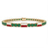 Emerald Tennis Bracelet with Poland Flag no. 4 image 1