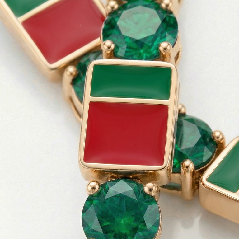 Emerald Tennis Bracelet with Portugal Flag no. 4