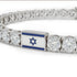 Diamond Tennis Bracelet with Israeli Flag no. 3 image 2