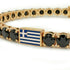 Black Diamond Tennis Bracelet with Greece Flag no. 7 image 4