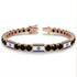 Black Diamond Tennis Bracelet with Israeli Flag no. 8