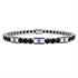 Black Diamond Tennis Bracelet with Israeli Flag no. 9 image 1