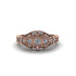 Diamond 3-Stones Art Deco Engagement Ring - Aniyah No. 2