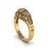 Diamond 3-Stones Art Deco Engagement Ring - Aniyah No. 1 image 2