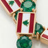 Emerald Tennis Bracelet with Lebanon Flag no. 4 image 3