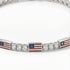 Diamond Tennis Bracelet with United States Flag no. 3