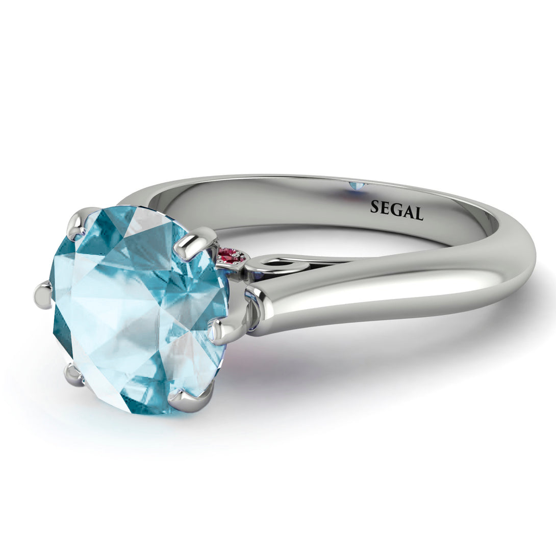 3ct Aquamarine Engagement Ring - June No. 412