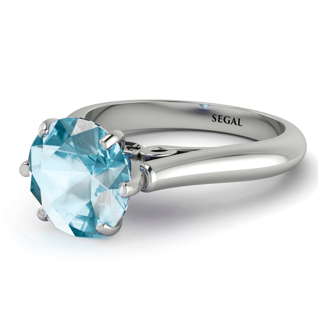 3ct Aquamarine Engagement Ring - June No. 409