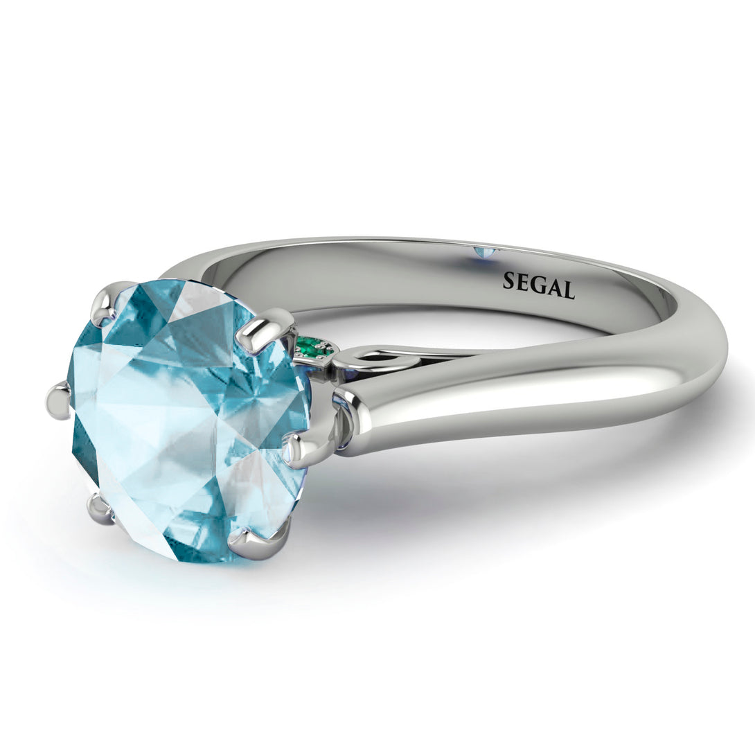 3ct Aquamarine Engagement Ring - June No. 406