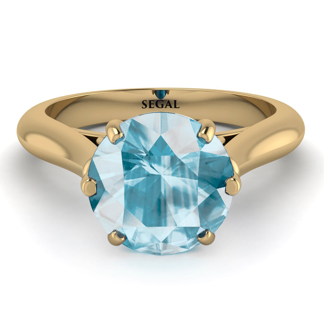 3ct Aquamarine Engagement Ring - June No. 413