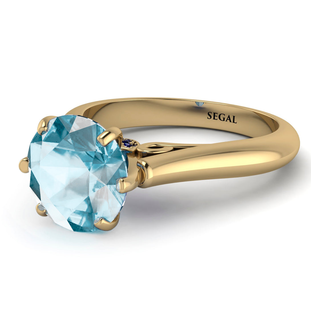 3ct Aquamarine Engagement Ring - June No. 413