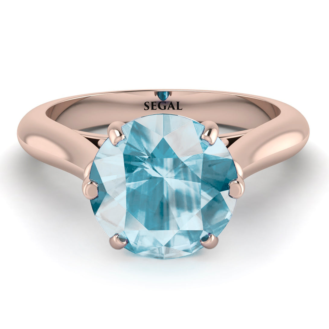 3ct Aquamarine Engagement Ring - June No. 405