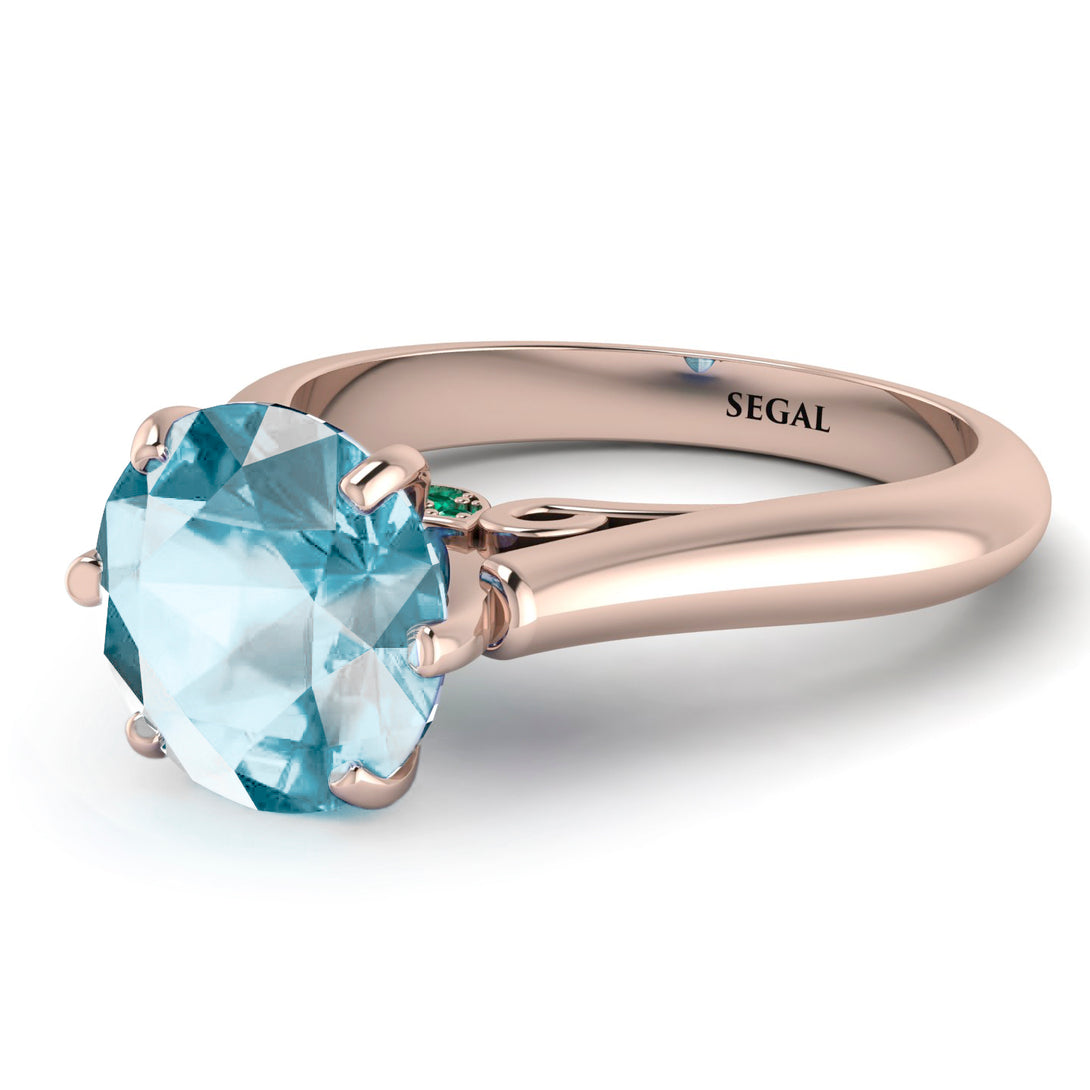 3ct Aquamarine Engagement Ring - June No. 405