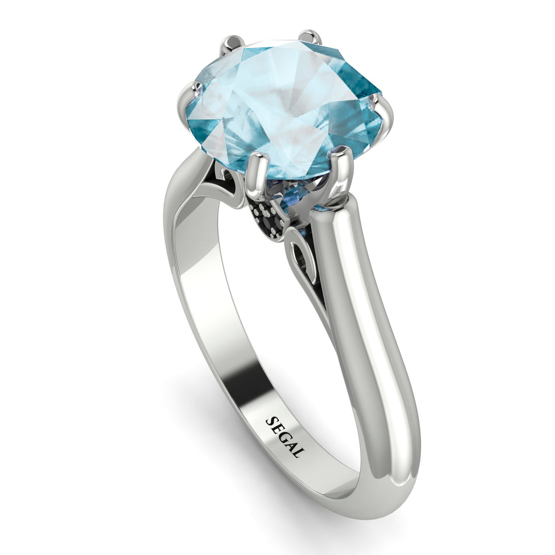 3ct Aquamarine Engagement Ring - June No. 409