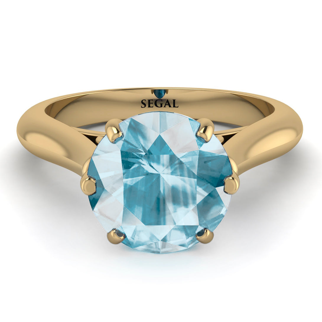 3ct Aquamarine Engagement Ring - June No. 410