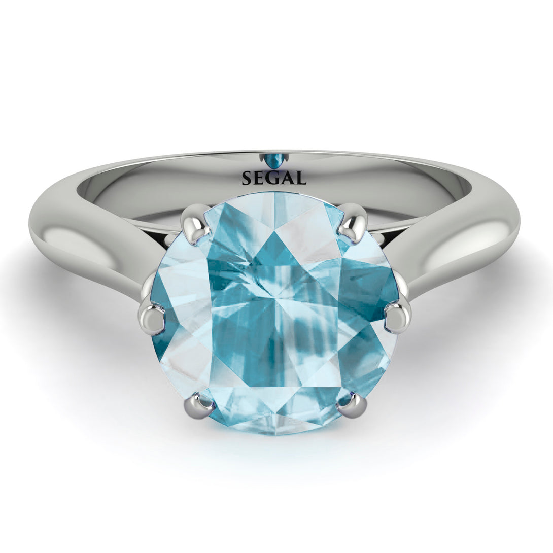 3ct Aquamarine Engagement Ring - June No. 403