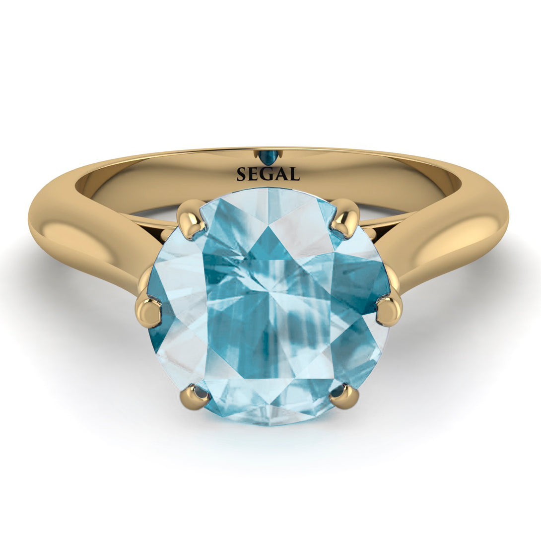 3ct Aquamarine Engagement Ring - June No. 404