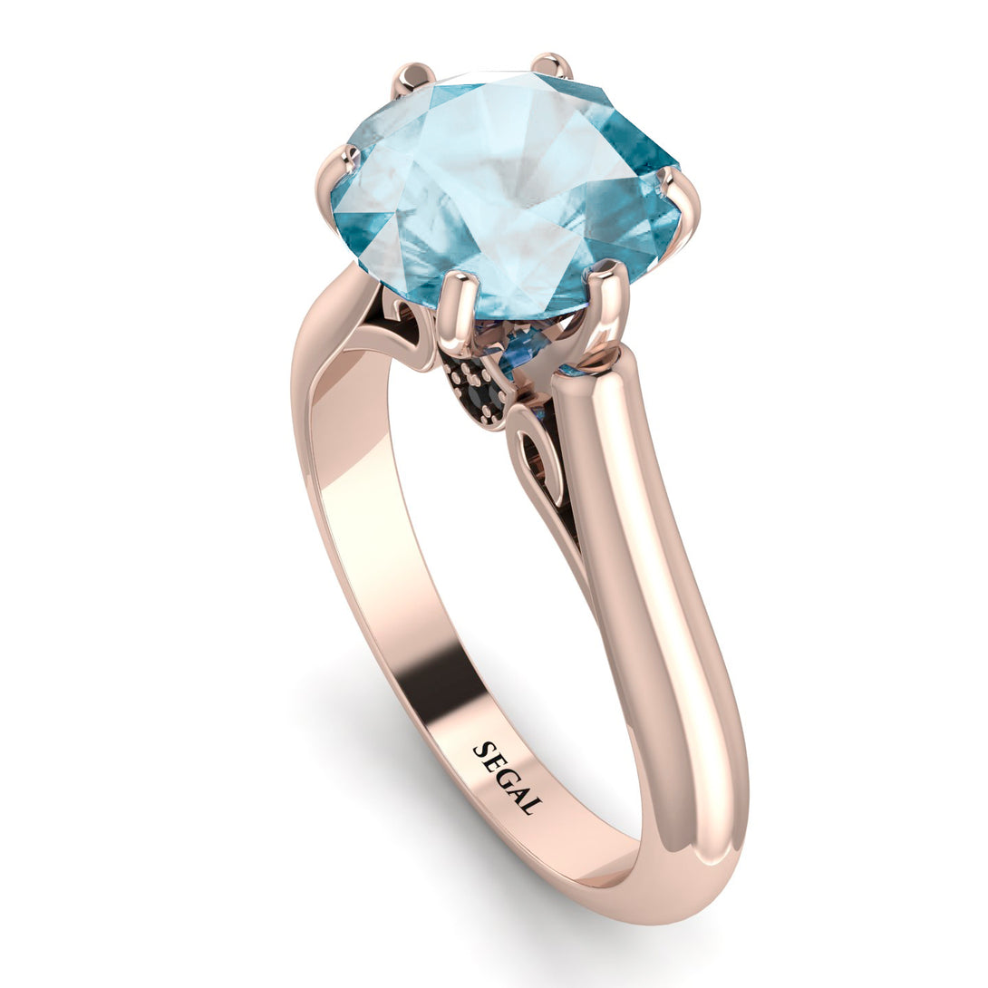 3ct Aquamarine Engagement Ring - June No. 408