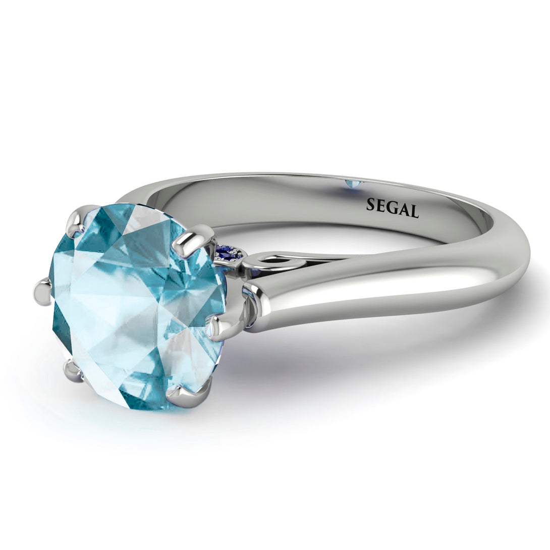 3ct Aquamarine Engagement Ring - June No. 415