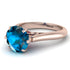 3ct Blue Topaz Engagement Ring - June No. 511