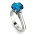 3ct Blue Topaz Engagement Ring - June No. 509